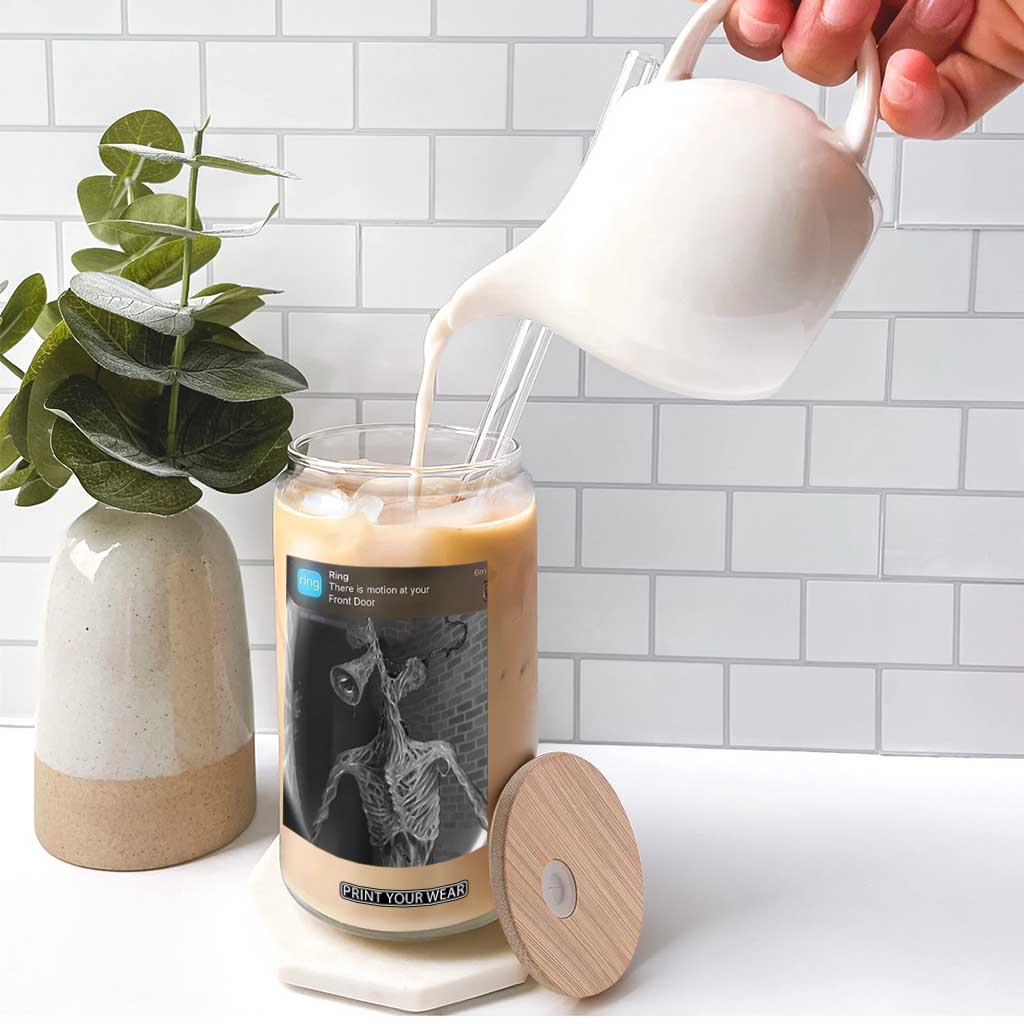 Funny Siren Head Glass Can Ring with Motion Meme TS10 Print Your Wear