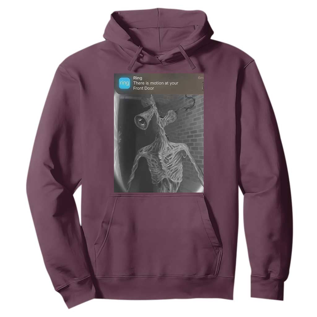 Funny Siren Head Hoodie Ring with Motion Meme TS10 Maroon Print Your Wear
