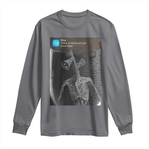 Funny Siren Head Long Sleeve Shirt Ring with Motion Meme TS10 Charcoal Print Your Wear