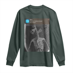 Funny Siren Head Long Sleeve Shirt Ring with Motion Meme TS10 Dark Forest Green Print Your Wear
