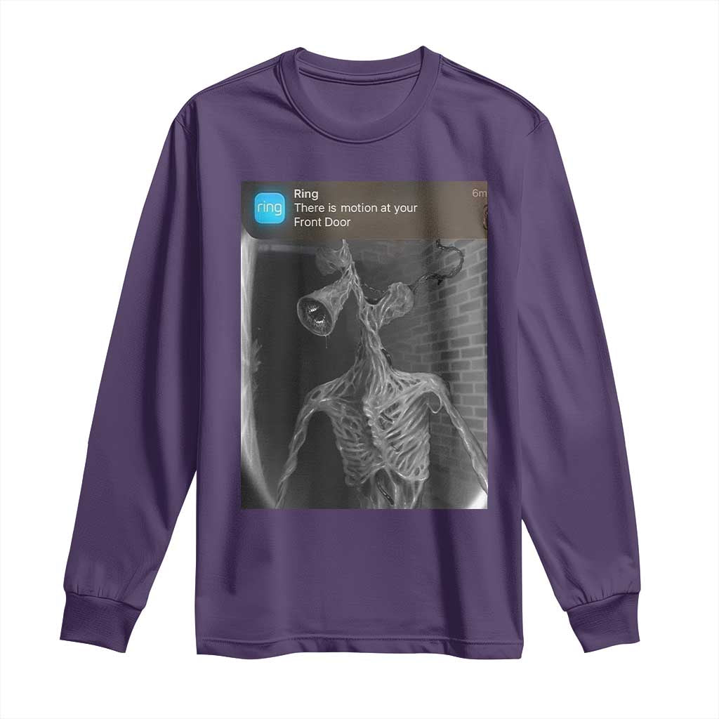 Funny Siren Head Long Sleeve Shirt Ring with Motion Meme TS10 Purple Print Your Wear