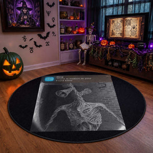 Funny Siren Head Round Rug Ring with Motion Meme