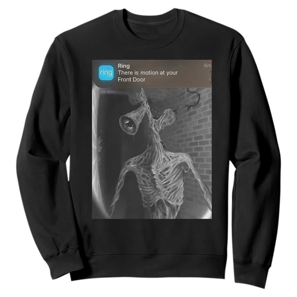 Funny Siren Head Sweatshirt Ring with Motion Meme TS10 Black Print Your Wear