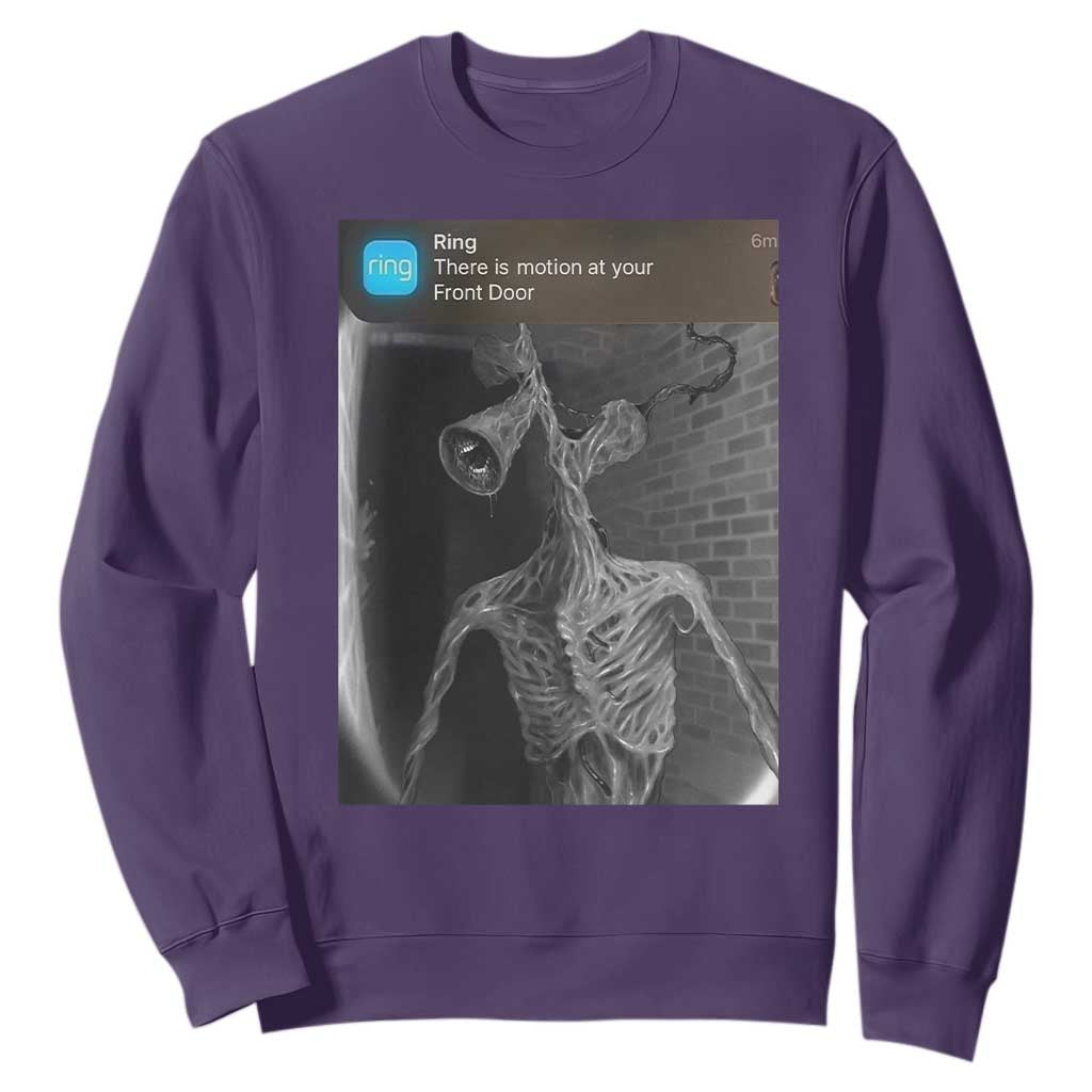 Funny Siren Head Sweatshirt Ring with Motion Meme TS10 Purple Print Your Wear