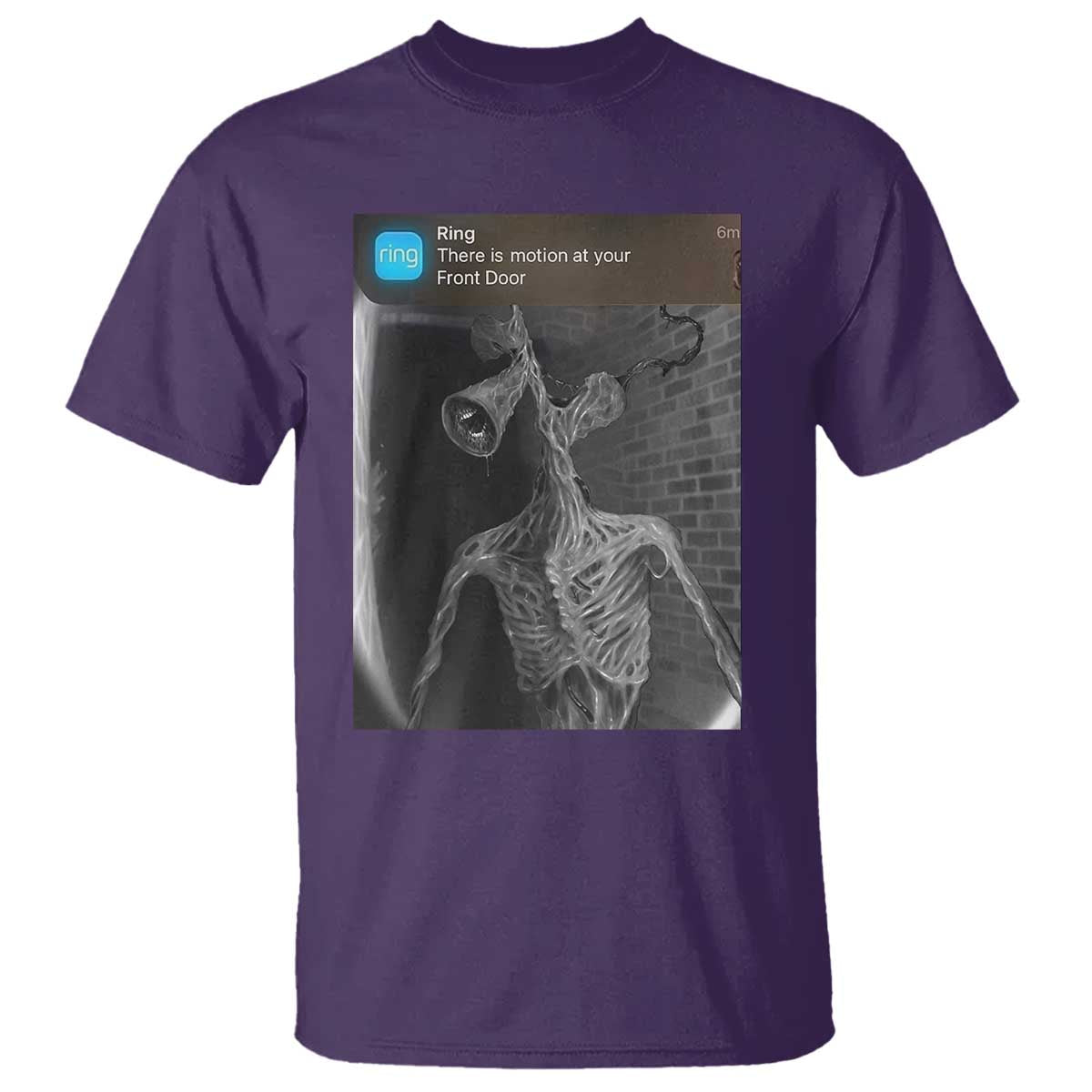 Funny Siren Head T Shirt Ring with Motion Meme TS10 Purple Print Your Wear