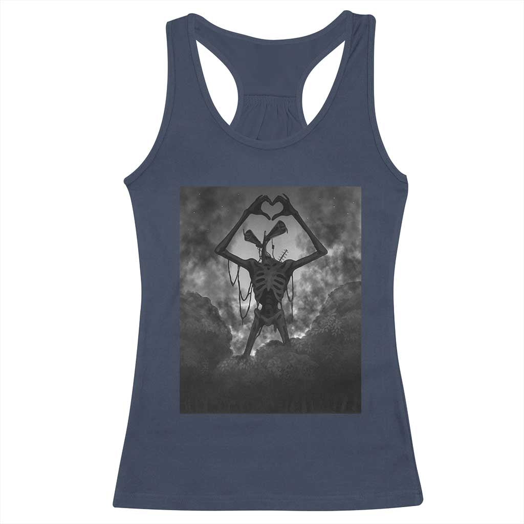 Siren Head Racerback Tank Top Horror Poster Halloween Supernatural American Cryptid TS10 Navy Print Your Wear