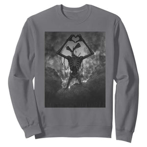 Siren Head Sweatshirt Horror Poster Halloween Supernatural American Cryptid TS10 Charcoal Print Your Wear