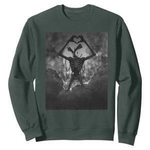 Siren Head Sweatshirt Horror Poster Halloween Supernatural American Cryptid TS10 Dark Forest Green Print Your Wear