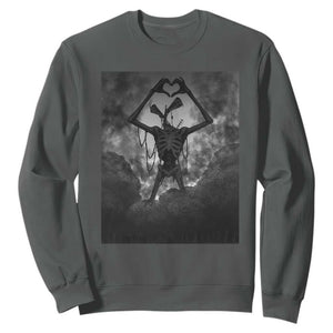 Siren Head Sweatshirt Horror Poster Halloween Supernatural American Cryptid TS10 Dark Heather Print Your Wear