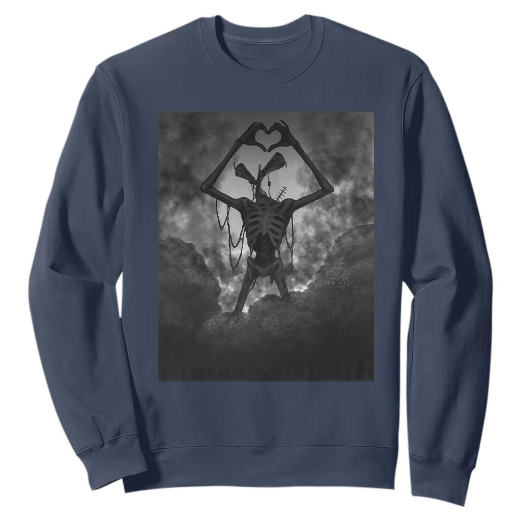 Siren Head Sweatshirt Horror Poster Halloween Supernatural American Cryptid TS10 Navy Print Your Wear