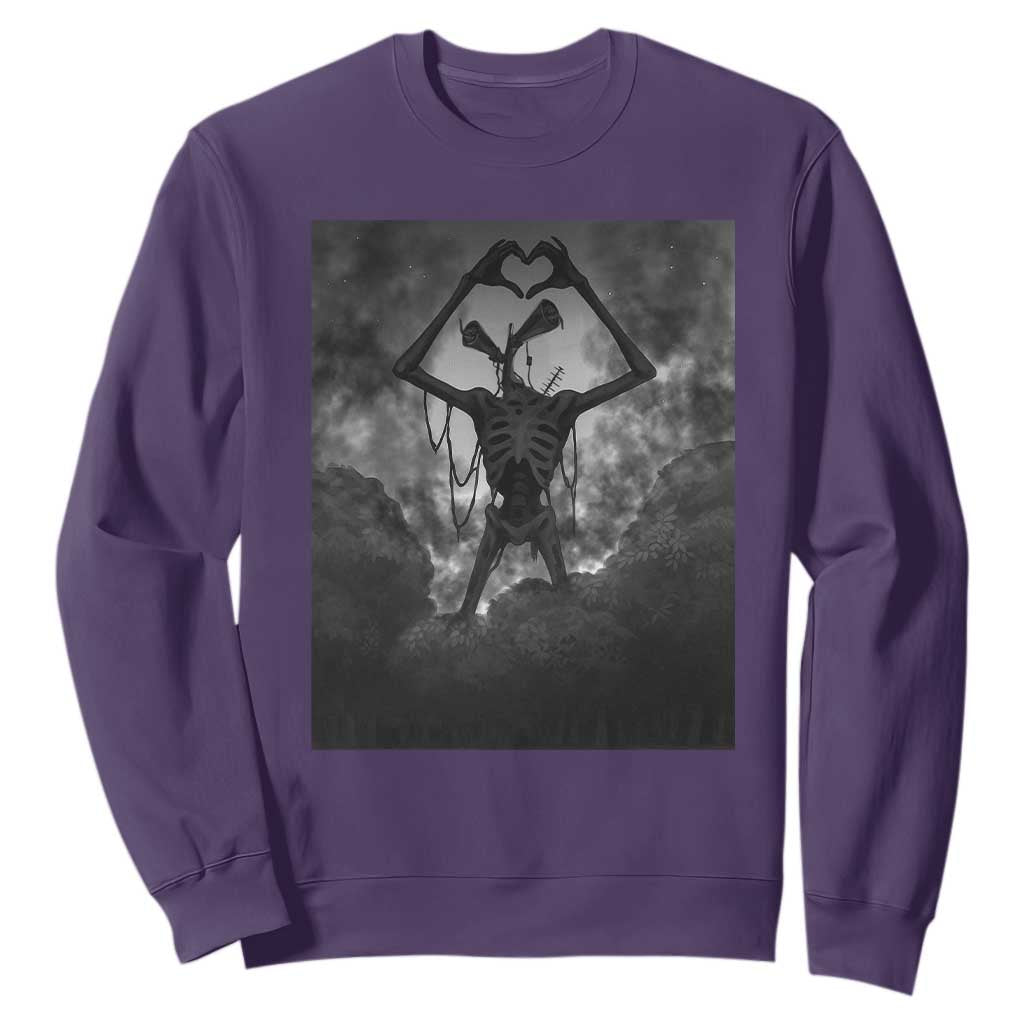 Siren Head Sweatshirt Horror Poster Halloween Supernatural American Cryptid TS10 Purple Print Your Wear