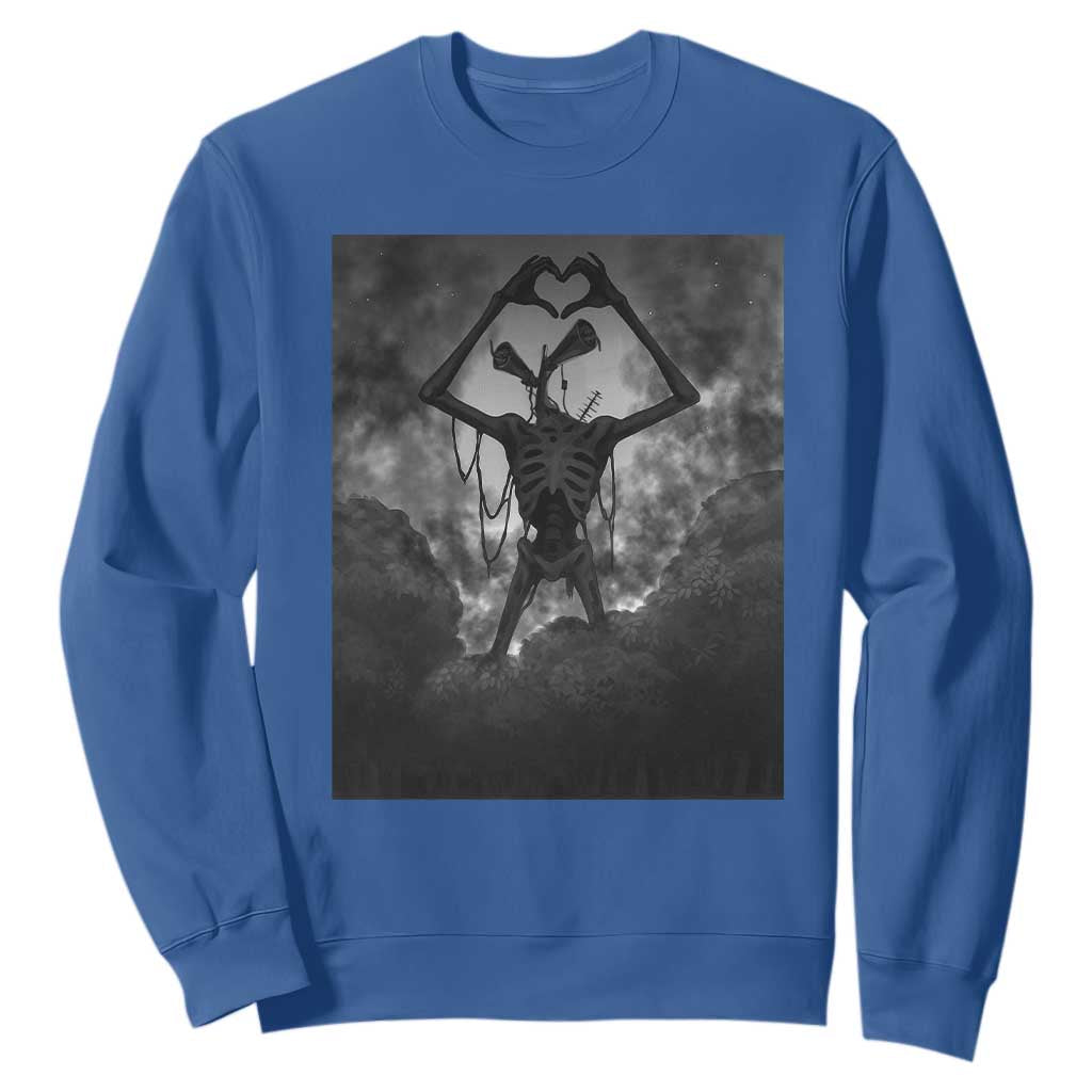 Siren Head Sweatshirt Horror Poster Halloween Supernatural American Cryptid TS10 Royal Blue Print Your Wear