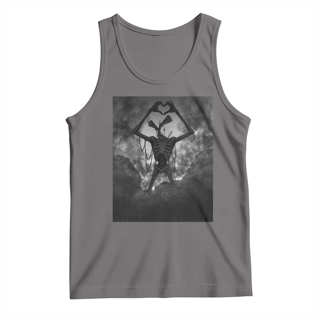 Siren Head Tank Top Horror Poster Halloween Supernatural American Cryptid TS10 Deep Heather Print Your Wear