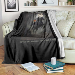 Headless Horseman Throw Blanket Vintage Gothic Scary Costume Halloween October Festive TS10 Print Your Wear