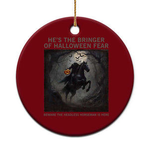 Headless Horseman Ceramic Ornament Vintage Gothic Scary Costume Halloween October Festive TS10 1pc Red Print Your Wear