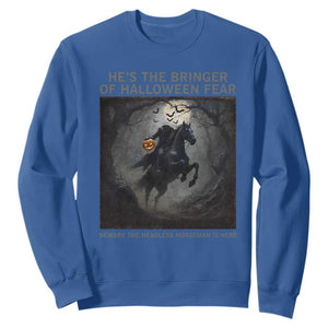Headless Horseman Sweatshirt Vintage Gothic Scary Costume Halloween October Festive TS10 Royal Blue Print Your Wear