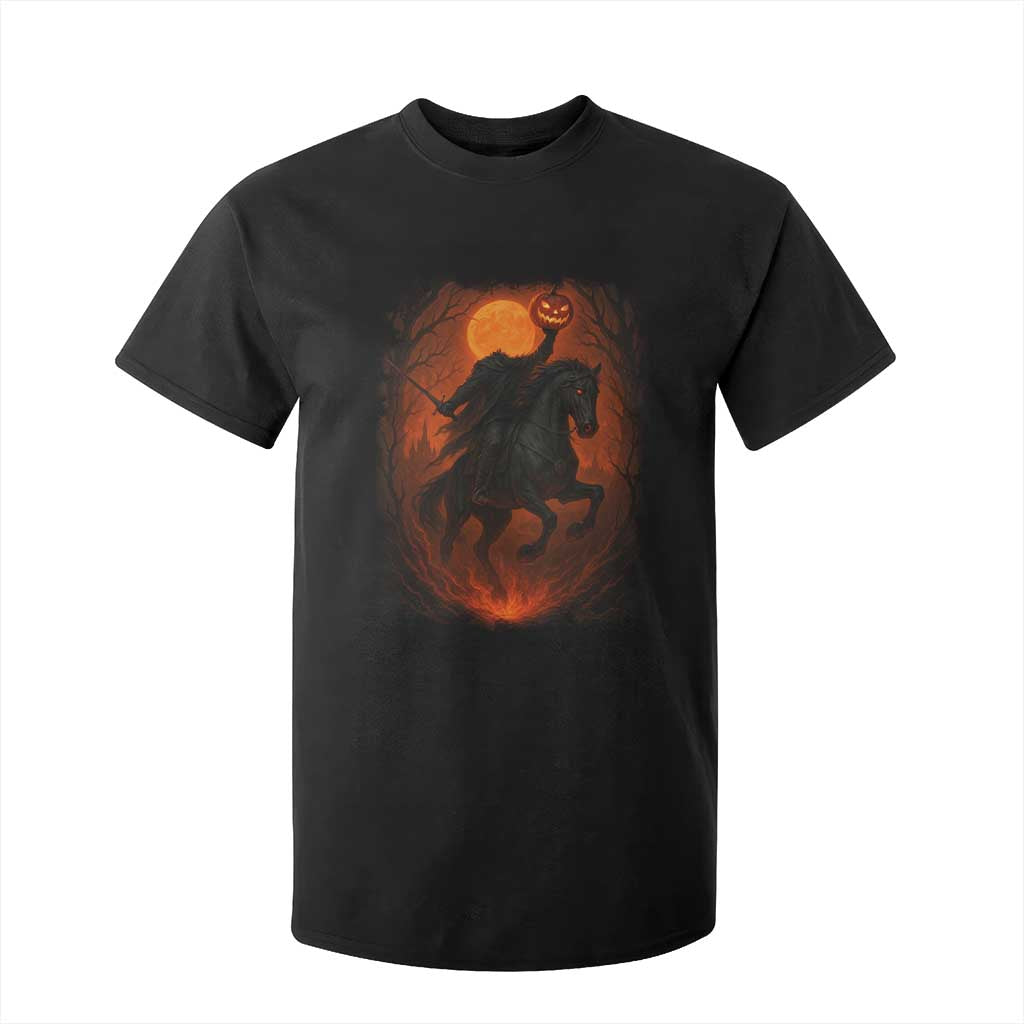 Scary Pumpkin Headless Horseman Halloween T Shirt For Kid TS10 Black Print Your Wear