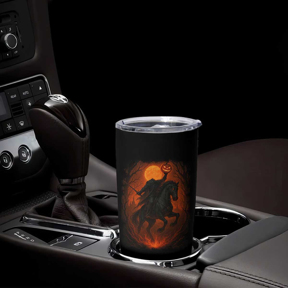 Scary Pumpkin Headless Horseman Halloween Tumbler Cup TS10 Print Your Wear