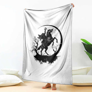 Headless Horseman Throw Blanket Retro Gothic Scary Pumpkin Moon Halloween Costume TS10 Print Your Wear