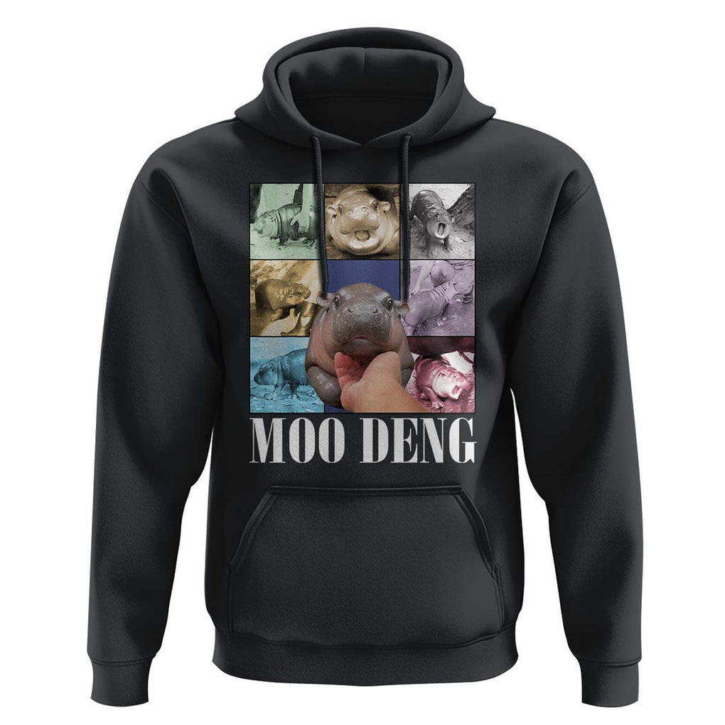 Funny Moo-Deng Baby Pygmy Hippo Cute Zoo For Family Hoodie Gifts For Girls Women TS10 Black Print Your Wear