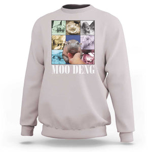 Funny Moo-Deng Baby Pygmy Hippo Cute Zoo For Family Sweatshirt Gifts For Girls Women TS10 Ice Gray Print Your Wear