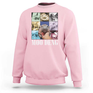 Funny Moo-Deng Baby Pygmy Hippo Cute Zoo For Family Sweatshirt Gifts For Girls Women TS10 Light Pink Print Your Wear