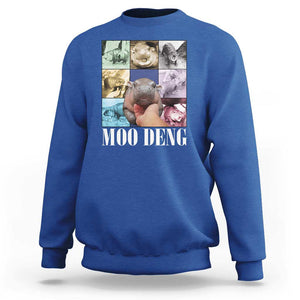 Funny Moo-Deng Baby Pygmy Hippo Cute Zoo For Family Sweatshirt Gifts For Girls Women TS10 Royal Blue Print Your Wear