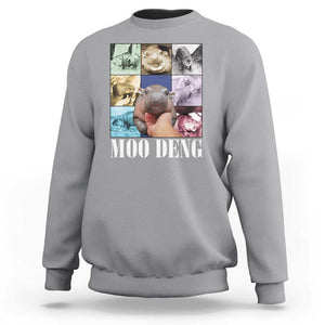 Funny Moo-Deng Baby Pygmy Hippo Cute Zoo For Family Sweatshirt Gifts For Girls Women TS10 Sport Gray Print Your Wear