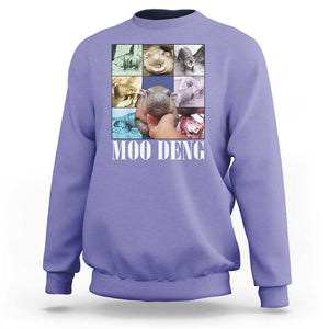 Funny Moo-Deng Baby Pygmy Hippo Cute Zoo For Family Sweatshirt Gifts For Girls Women TS10 Violet Print Your Wear