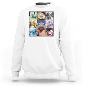 Funny Moo-Deng Baby Pygmy Hippo Cute Zoo For Family Sweatshirt Gifts For Girls Women TS10 White Print Your Wear