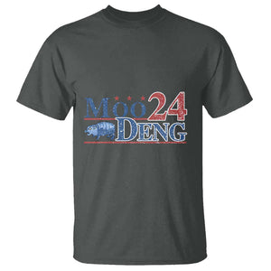 Moo-Deng for President 2024 T Shirt Funny Baby Hippo Cute Zoo For Family TS10 Dark Heather Print Your Wear