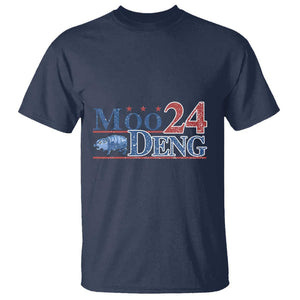 Moo-Deng for President 2024 T Shirt Funny Baby Hippo Cute Zoo For Family TS10 Navy Print Your Wear