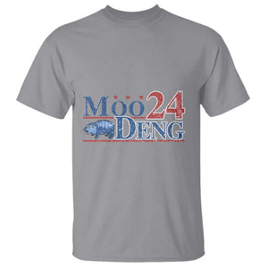 Moo-Deng for President 2024 T Shirt Funny Baby Hippo Cute Zoo For Family TS10 Sport Gray Print Your Wear