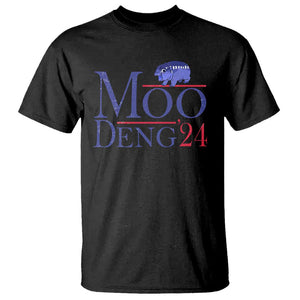 Moo-Deng for President Election 2024 T Shirt Funny Baby Hippo Meme Cute Zoo For Family TS10 Black Print Your Wear