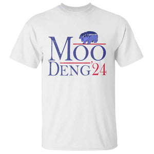 Moo-Deng for President Election 2024 T Shirt Funny Baby Hippo Meme Cute Zoo For Family TS10 White Print Your Wear