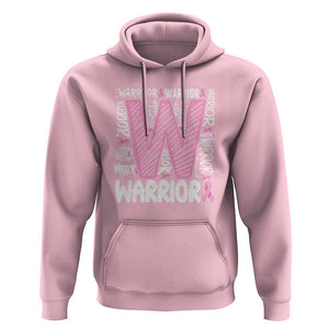 Breast Cancer Awareness In October We Wear Pink Hoodie Pink Ribbon Warriors Team TS10 Light Pink Print Your Wear