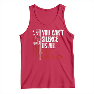 Charlie Kirk Tank Top You Cant Silence Us All USA Flag TS10 Red Print Your Wear