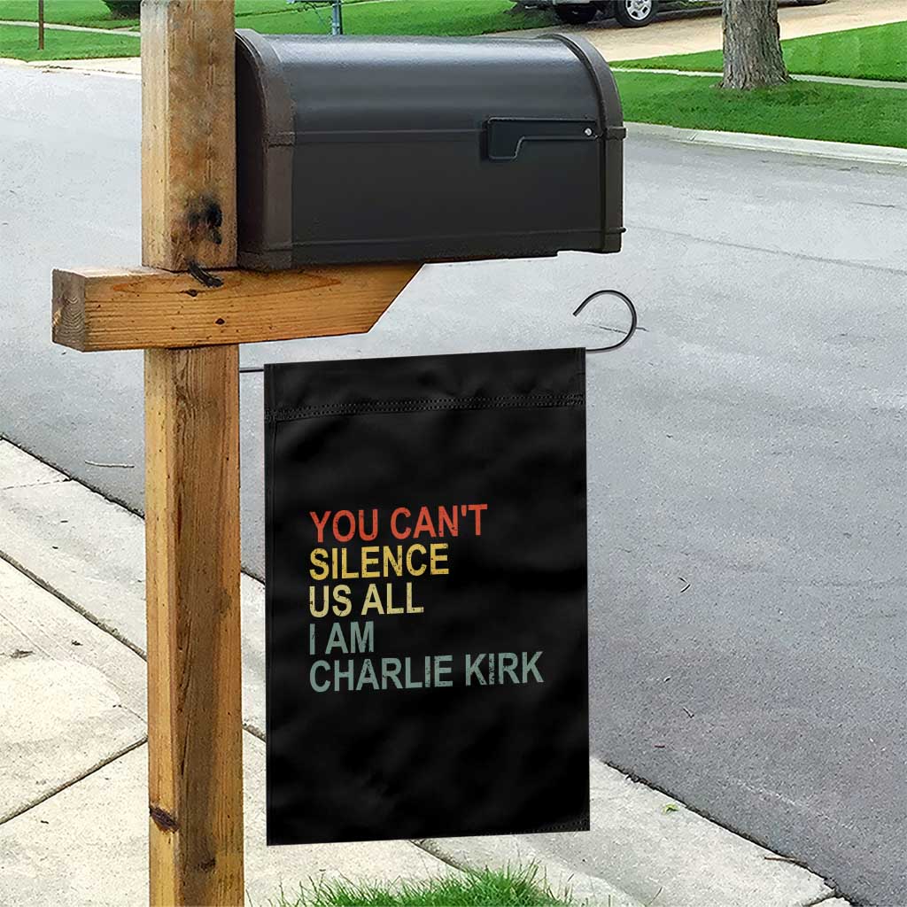 Charlie Kirk Garden Flag Retro You Cant Silence Us All TS10 Print Your Wear