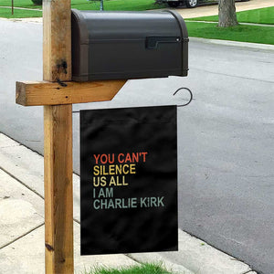 Charlie Kirk Garden Flag Retro You Cant Silence Us All TS10 Print Your Wear