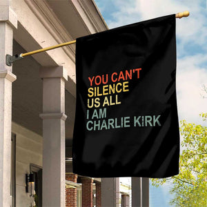 Charlie Kirk Garden Flag Retro You Cant Silence Us All TS10 Print Your Wear