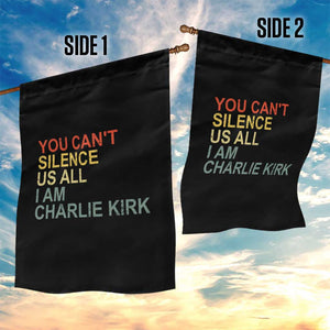 Charlie Kirk Garden Flag Retro You Cant Silence Us All TS10 Print Your Wear