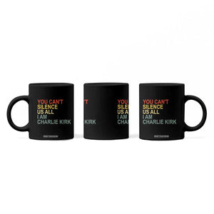 Charlie Kirk Coffee Mug Retro You Cant Silence Us All TS10 Print Your Wear