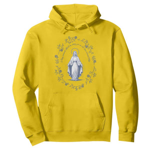 Marian Catholic Hoodie Virgin Mary Catholic Floral Women Religious TS10 Daisy Print Your Wear