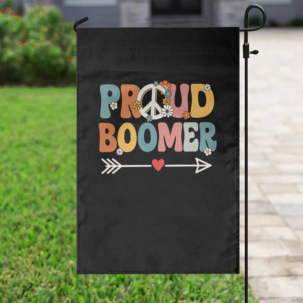Proud Boomer Garden Flag Boomers Generation Peace Sign Hippie 50s 60s TS10 Print Your Wear