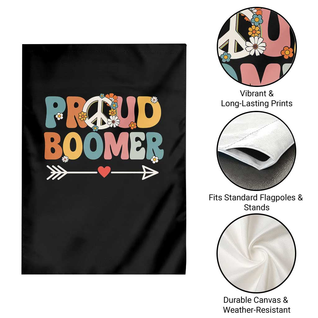 Proud Boomer Garden Flag Boomers Generation Peace Sign Hippie 50s 60s TS10 Print Your Wear