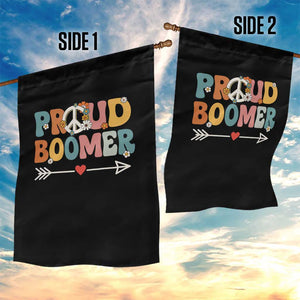 Proud Boomer Garden Flag Boomers Generation Peace Sign Hippie 50s 60s TS10 Print Your Wear