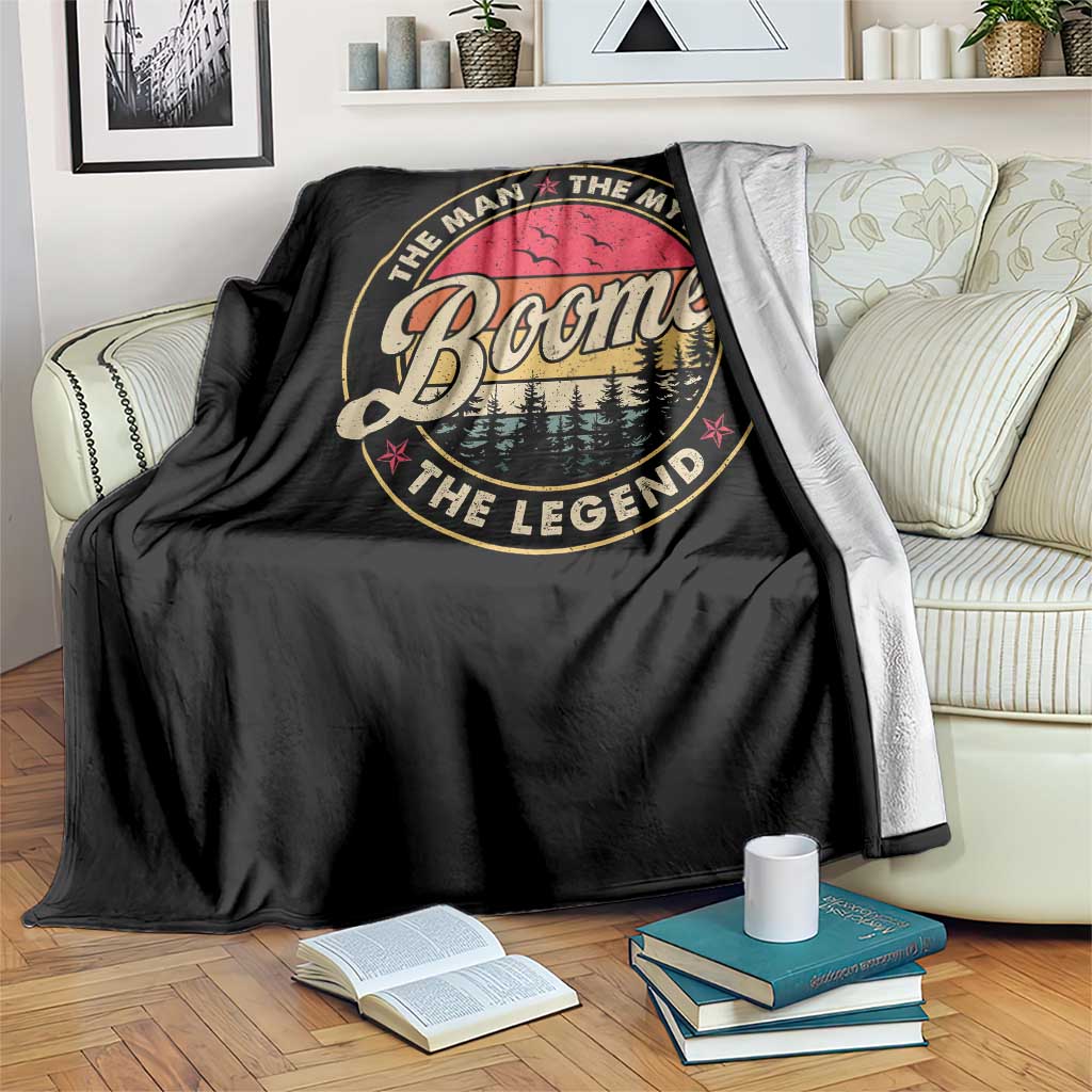 Boomers Generation Throw Blanket The Man The Myth The Legend TS10 Print Your Wear