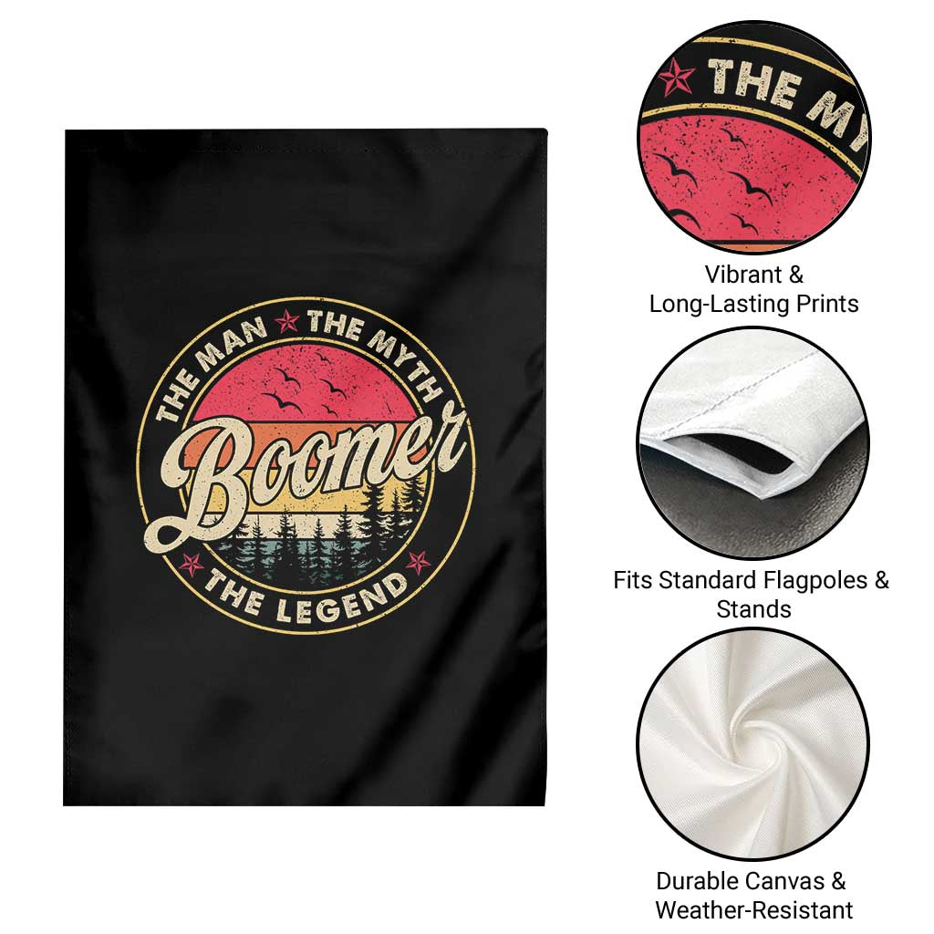 Boomers Generation Garden Flag The Man The Myth The Legend TS10 Print Your Wear