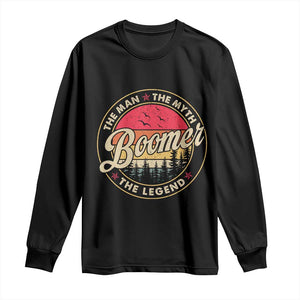 Boomers Generation Long Sleeve Shirt The Man The Myth The Legend TS10 Black Print Your Wear