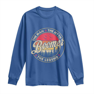 Boomers Generation Long Sleeve Shirt The Man The Myth The Legend TS10 Royal Blue Print Your Wear